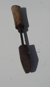 lot 35 image: Garage Hand Tools Vintage Hand Crank Drill, Soldering Tool