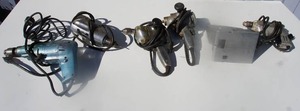 lot 40 image: Garage Tools Vintage Power Drill, Saber Saw Etc.
