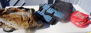 lot 41 image: Leopard Pattern Seat Cover, Cargo Car Trunk Bags Etc.