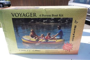 lot 51 image: NEW in BOX...SEVYLOR VOYAGER V 280K - 4 Person Inflatable Raft...