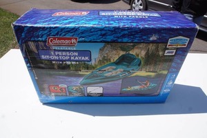 lot 52 image: NEW in BOX Coleman One-Person Sit-On-Top Kayak