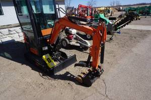 lot 9 image: 2023 FF Industrial Model FF13 Mini Tracked Excavator