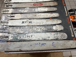 lot 54 image: 12 - Chain Saw Bars In Assorted Sizes and Brands