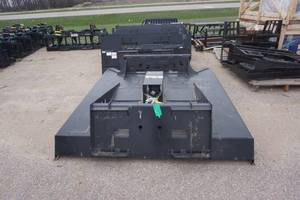 lot 30 image: Brand New Made In USA Universal Mount Bobcat Skid Loader Skid Steer 72 Brush CutterBrush Hog With Push Bar
