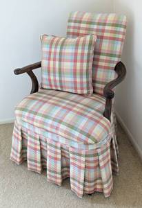 Pretty Plaid Armchair