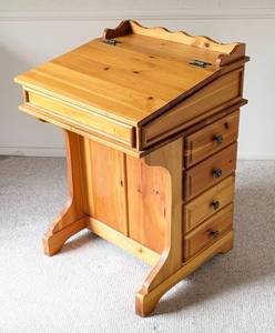 Vintage Wood Davenport Desk