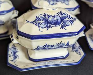Blue and White RCCL Portugal Porcelain Small Tureens
