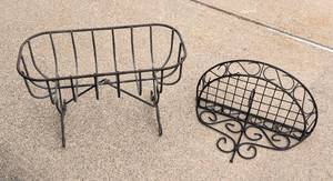 Pair of Metal Planter Baskets
