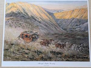 Through Indian Country Framed Print by Edward Morris