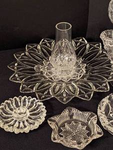 Large Variety of Cut  Pressed Glassware