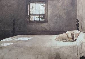 Framed Master Bedroom Print by Andrew Wyeth