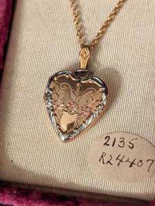 Vintage Gold Filled Locket Necklaces and Brooch