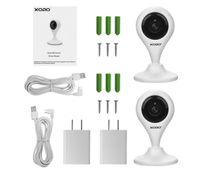 lot 70 image: New Contixo Xodo 2-Pack Wireless Smart Home Security Cameras