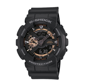 lot 71 image: New G-Shock Mens X-Large Black and Rose Goldtone AnalogDigital Watch