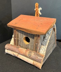 lot 48 image: Three Decorative Rustic Bird Houses