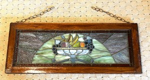 lot 6 image: Stunning Stained Glass Window Decor