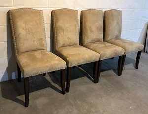 lot 7 image: Four Uphosltered Dining Chairs by Pottery Barn
