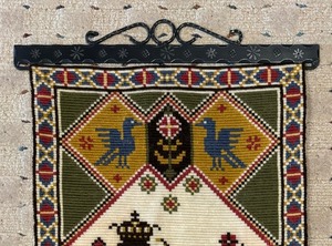 lot 63 image: Vintage Coat of Arms Textile