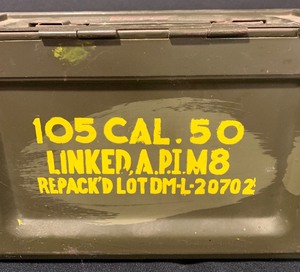 lot 165 image: Vintage U.S. WWII Model M2 Browning .50 Ammunition Box