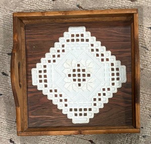 lot 102 image: Vintage Goodies including Framed Vintage Hardanger