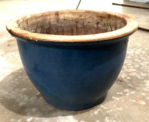 lot 135 image: Four Planters in Hues of Blue