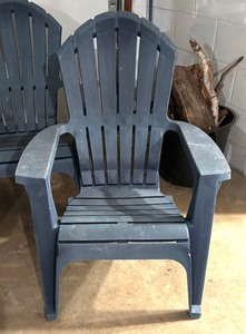 lot 141 image: Four Resin Adirondack Style Chairs
