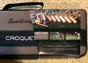 lot 144 image: New Sportcraft Croquet Set