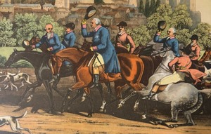 lot 233 image: His Majesty King George III Returning from Hunting Print by James Pollard
