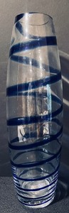 lot 175 image: Stunning Blown Cobalt Blue Glass Pieces