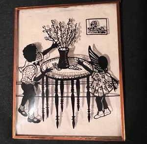 lot 209A image: Pair of Vintage Silhouettes from 1930 - 1940s