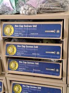 lot 58 image: Lot of (1) Hillman MetalPlastic Parts Organizer Storage Cabinet 3-bin