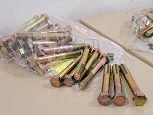 lot 190 image: Lot of (40) Hillman Cap Screws 12x4  Hex Head #220953