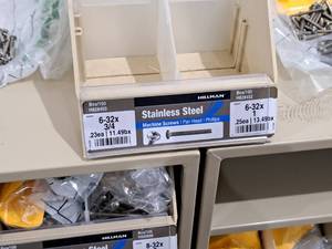 lot 385 image: Lot of (150) Stainless Steel Machine Screws
