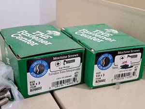 lot 415 image: Lot of (100) Hillman Stainless Steel Machine Screws 14x3  Oval Head  Phillips Drive #H826002