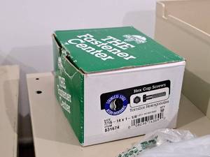 lot 554 image: Lot of (50) Hillman Stainless Steel Cap Screws 716-14x1-14  Hex Head #H831674