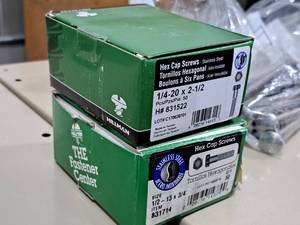 lot 1847 image: Lot of (100) Hex Cap Screws