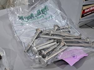 lot 1851 image: Lot of (16) Carriage Bolts 38x3