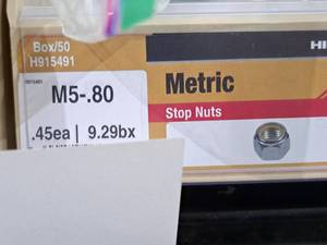lot 1869 image: Lot of (250) Hillman M5-.80 Stop Nuts #H915491