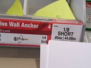 lot 1678 image: Lot of (113) Hillman 18 Short Drive Wall Anchor  516 Drill  For Drywall #H370033
