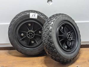 lot 15 image: Run-Flat Tire Wheel, 10, 2-Pack, 180 lbs Dynamic Load, 220 lbs Static Load