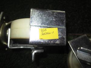 lot 119 image: 2 - Extreme Casters -Hard Poly - 6 Swivel with Brakes