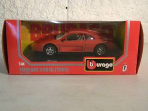 BBURAGO 124 SCALE FERRARI 348 tb 1989 cod. 0539 - GREAT PIECE - NICE - IN BOX - SEE PICTURES