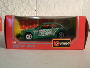 BBURAGO 124 SCALE DIE-CAST BMW M3 1993 cod. 0544 - GREAT PIECE - NICE - IN BOX - SEE PICTURES