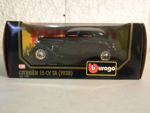 BBURAGO 124 SCALE DIE-CAST CITROEN 15 CV TA 1938 cod. 1501 - GREAT PIECE - NICE - IN BOX - SEE PICTURES