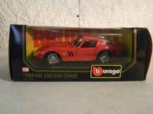 BBURAGO 124 SCALE DIE-CAST FERRARI 250 GTO 1962 cod. 1510 - GREAT PIECE - NICE - IN BOX - SEE PICTURES