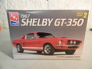 AMT 125 SCALE PLASTIC MODEL KIT - 1967 SHELBY GTO - GREAT PIECE - NICE - IN BOX - SEE PICTURES