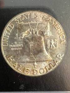 lot 09 image: 1963 US FRANKLIN HALF DOLLAR BU