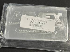 lot 29 image: 10 TROY OZ .999 FINE SILVER APMEX BAR SEALED