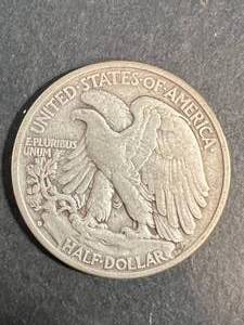lot 36 image: 1934-D US WALKING LIBERTY HALF DOLLAR
