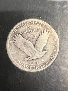 lot 47 image: 1925 US STANDING LIBERTY QUARTER IN CASE